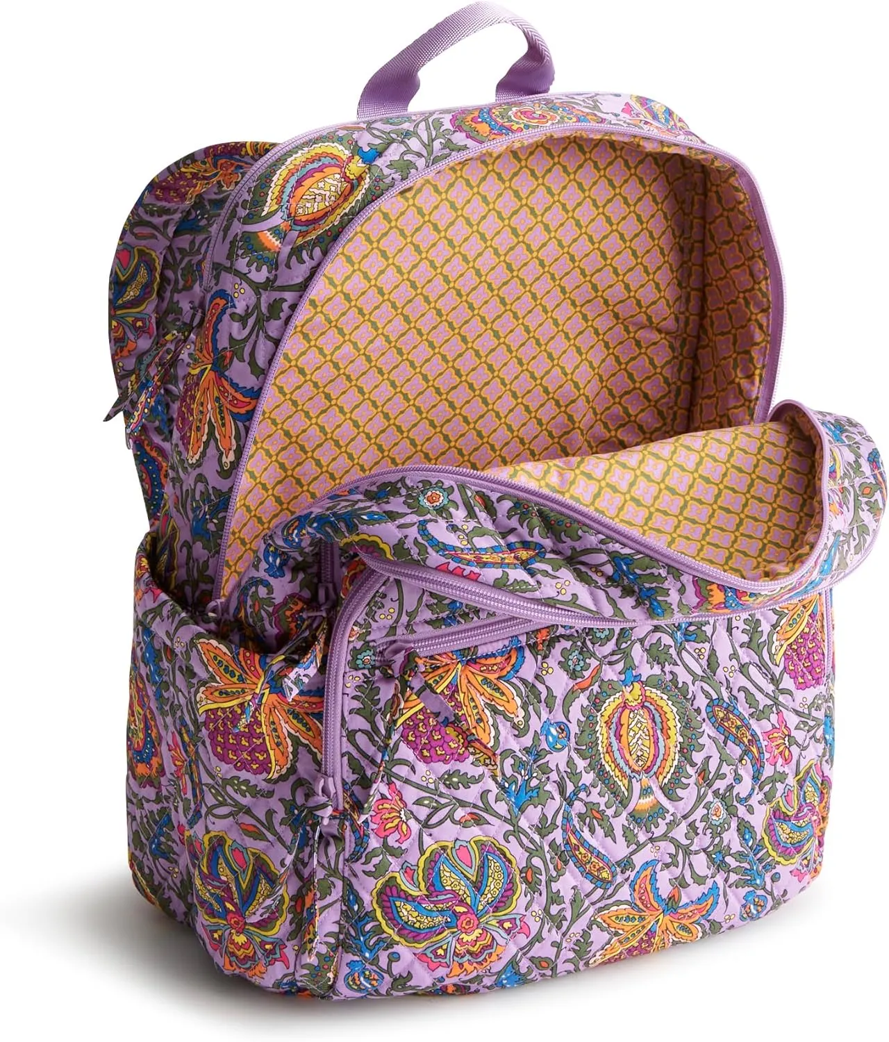 Vera Bradley Women's Premium Cotton Large Bancroft Backpack, Marrakesh, One Size