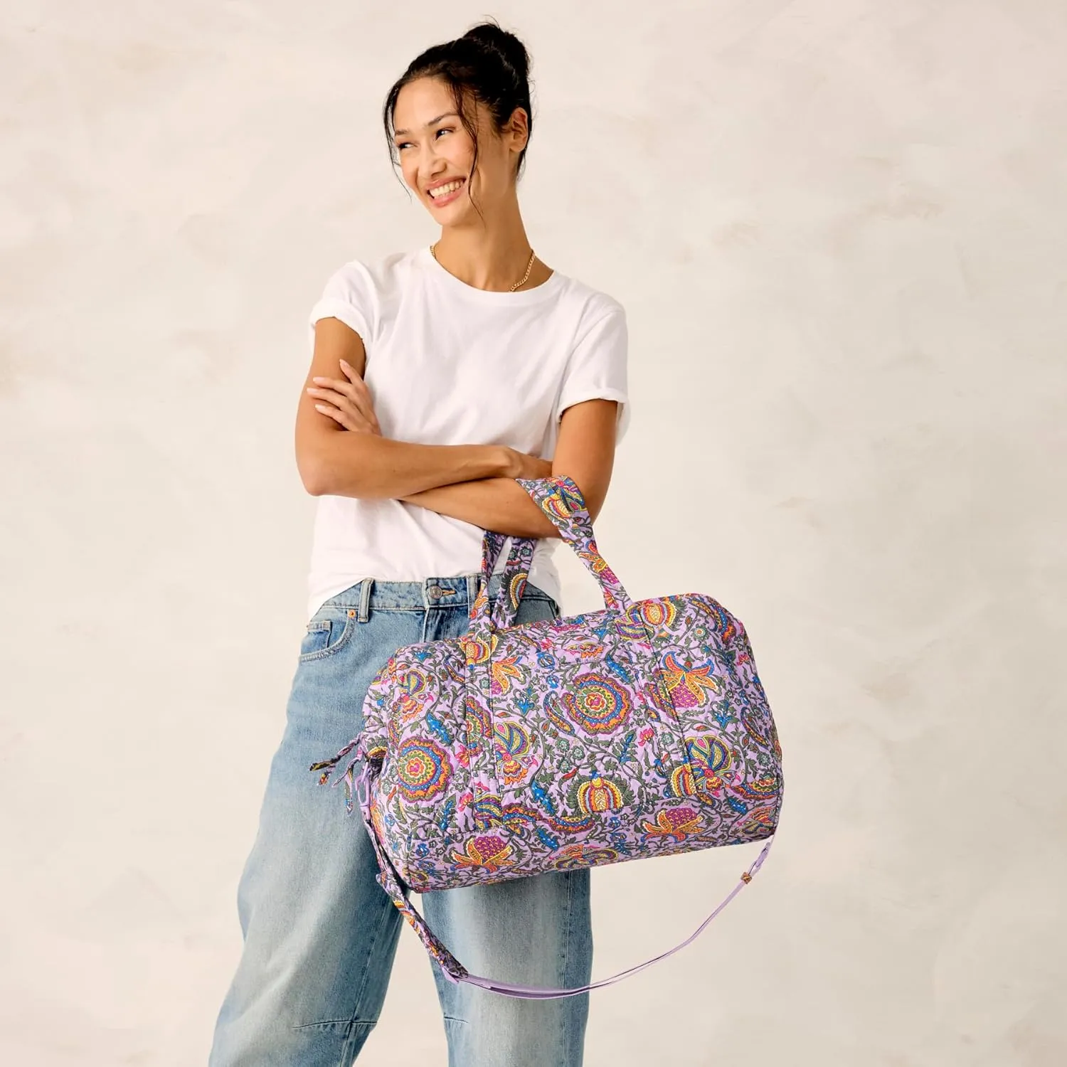 Vera Bradley Women's Premium Cotton Miramar Weekender