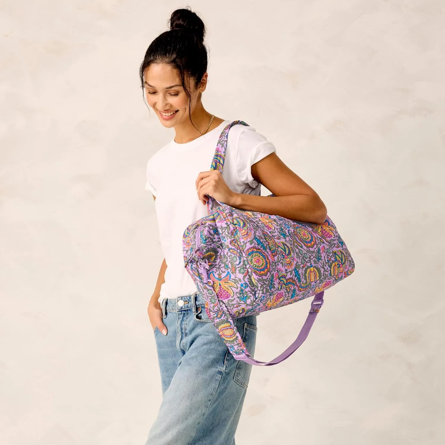 Vera Bradley Women's Premium Cotton Miramar Weekender