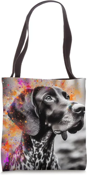 Vibrant Pointer Essence, German Shorthaired Pointer Tote Bag