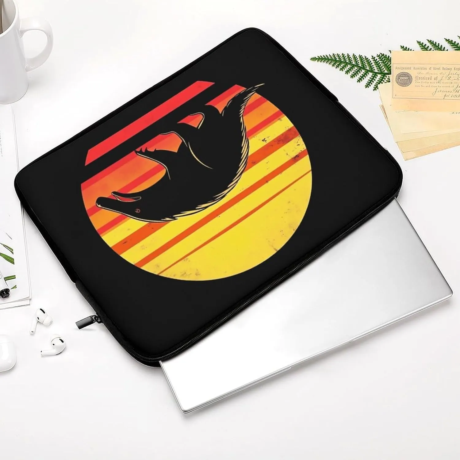Vintage Anteater Laptop Case Sleeve Bag 12inch Durable Shockproof Protective Computer Carrying Cover Briefcase