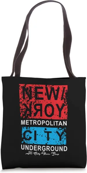 Vintage New York Metropolitan Underground, New York City Tote Bag