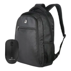 Volkano VL1016 Element Notebook Backpack with Crystal Series Wireless Mouse Black VK-30052-BK