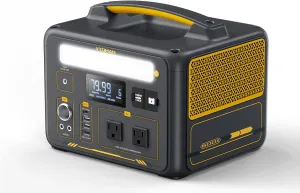 VTOMAN Jump 600X Portable Power Station, LFP Battery Powered Generator with 2x 600W AC Outlets (Surge 1200W), 4x USB ports, 3x DC Output for Outdoor Camping, Vehicle Emergency, Electric Backup