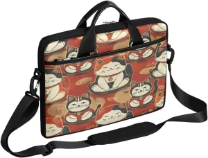 Watercolor Cat 15 Inch Laptop Bag Laptop Shoulder Bag Computer Cases for Laptops or Tablets