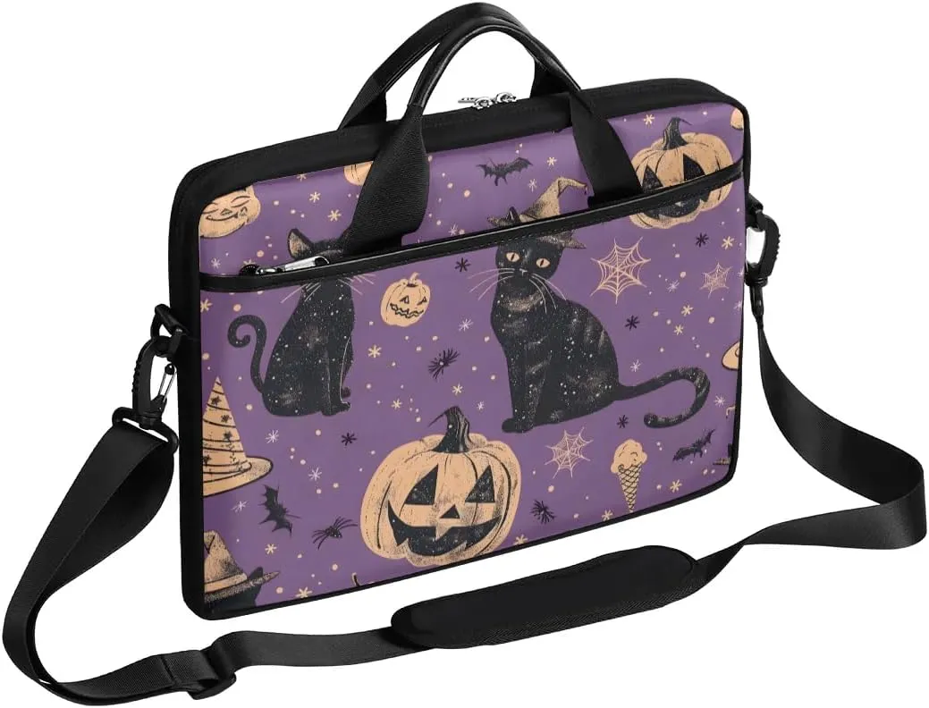 Watercolor Cat 15 Inch Laptop Bag Laptop Shoulder Bag Computer Cases for Laptops or Tablets