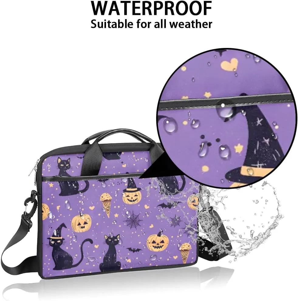 Watercolor Cat 15 Inch Laptop Bag Laptop Shoulder Bag Computer Cases for Laptops or Tablets