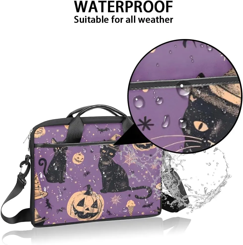 Watercolor Cat 15 Inch Laptop Bag Laptop Shoulder Bag Computer Cases for Laptops or Tablets