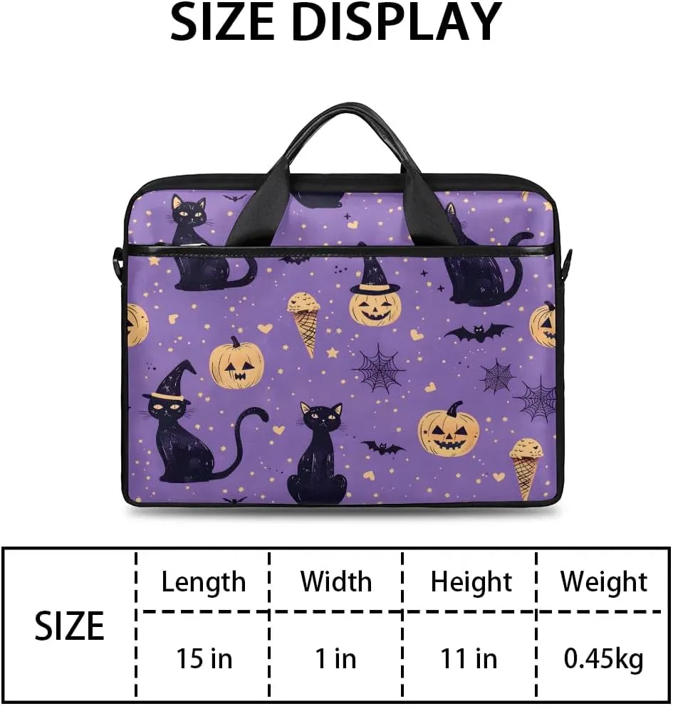 Watercolor Cat 15 Inch Laptop Bag Laptop Shoulder Bag Computer Cases for Laptops or Tablets