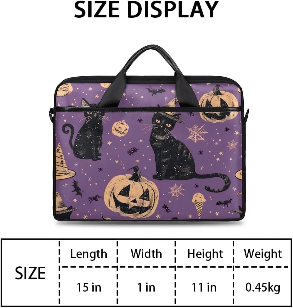 Watercolor Cat 15 Inch Laptop Bag Laptop Shoulder Bag Computer Cases for Laptops or Tablets