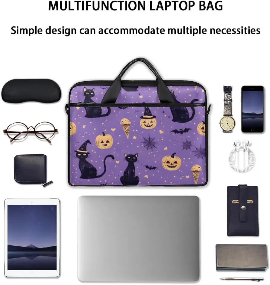Watercolor Cat 15 Inch Laptop Bag Laptop Shoulder Bag Computer Cases for Laptops or Tablets