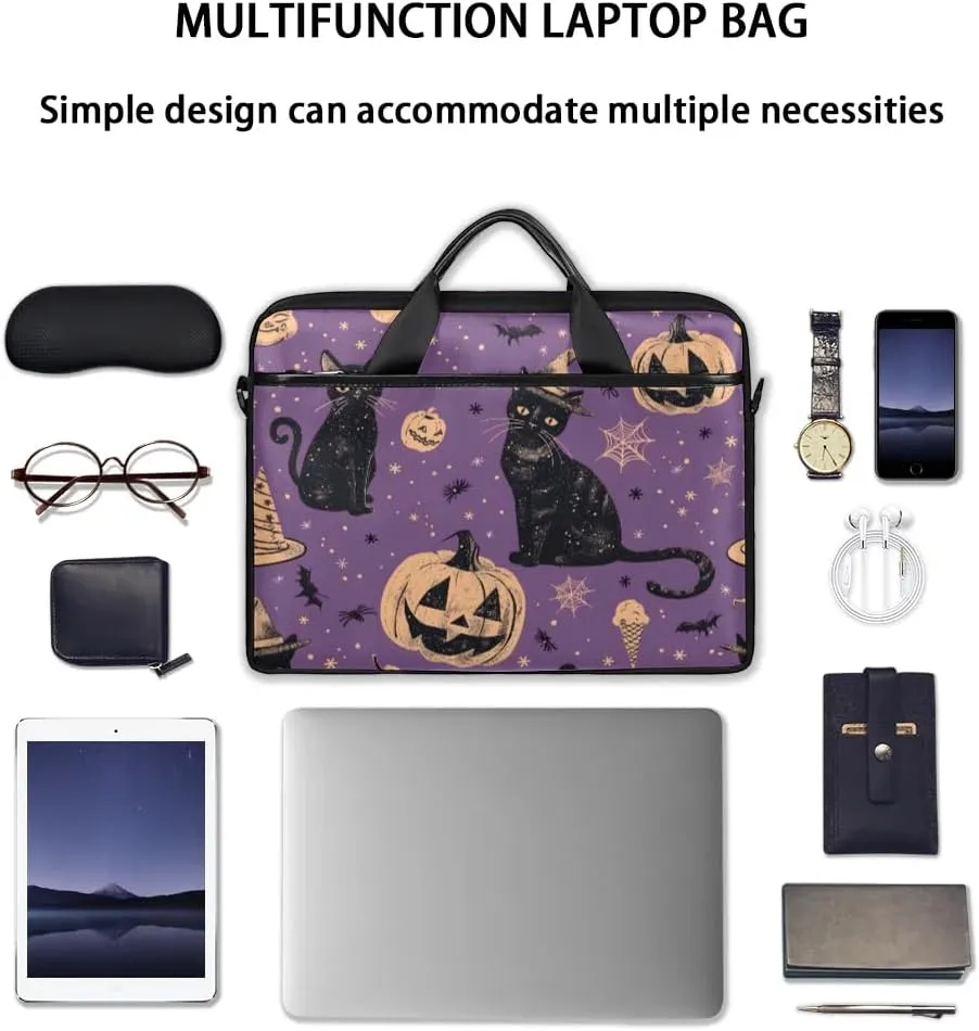 Watercolor Cat 15 Inch Laptop Bag Laptop Shoulder Bag Computer Cases for Laptops or Tablets