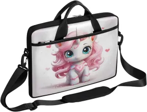 Watercolor Floral Flower 15 Inch Laptop Bag Laptop Shoulder Bag Computer Cases for Laptops or Tablets