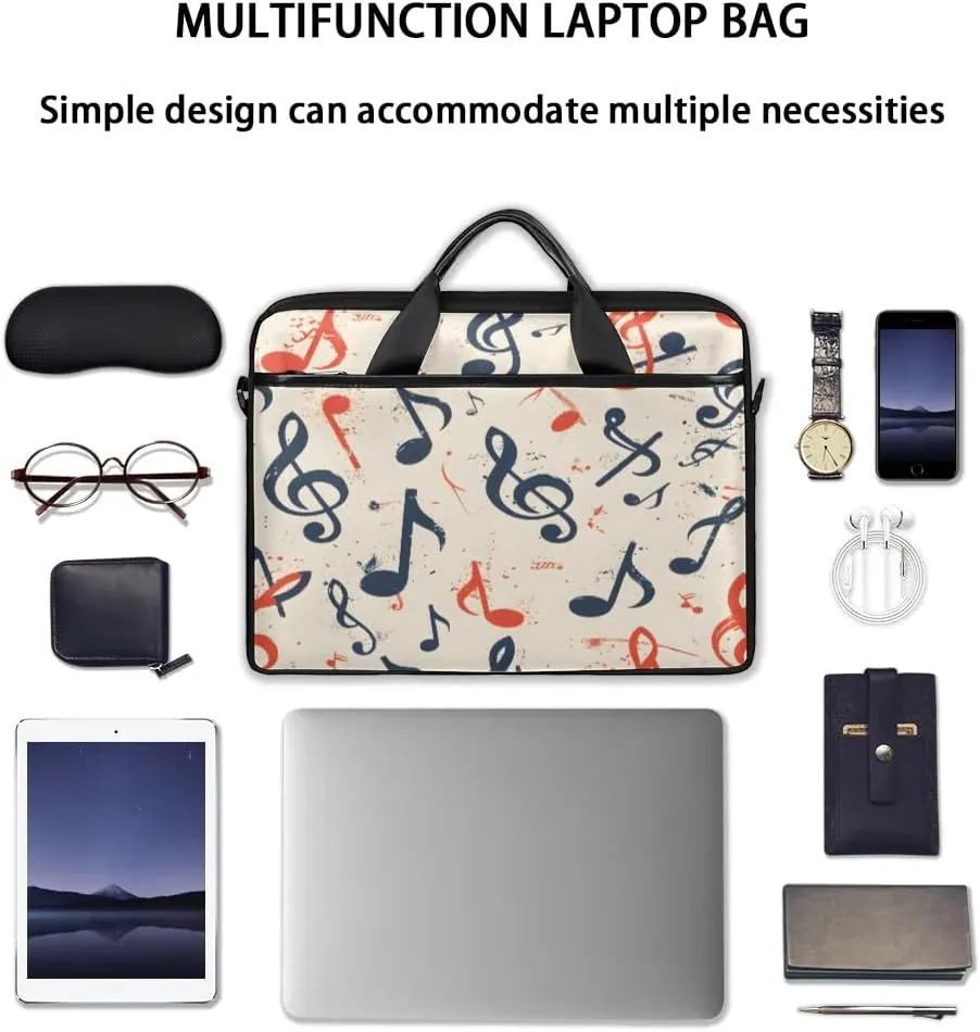 Watercolor Floral Flower 15 Inch Laptop Bag Laptop Shoulder Bag Computer Cases for Laptops or Tablets