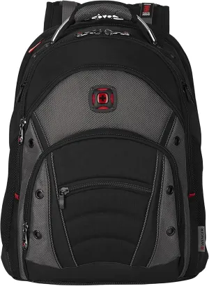 Wenger Synergy Laptop Backpack, Fits 16 Inch Laptop, Men's and Women's Laptop Bag, Black/Grey