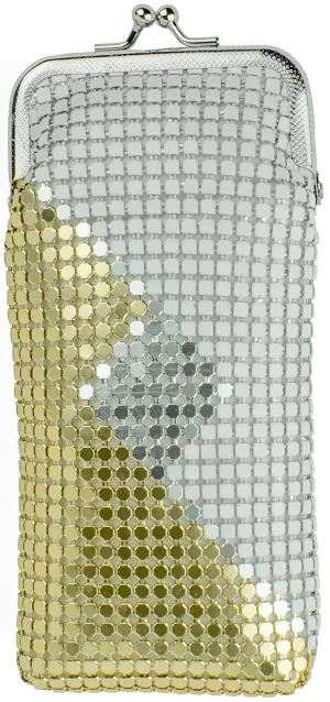White/Gold/Silver Soft 4mm Metallic Mesh (Full Pack 100s or 120s) Cigarette Case Purse