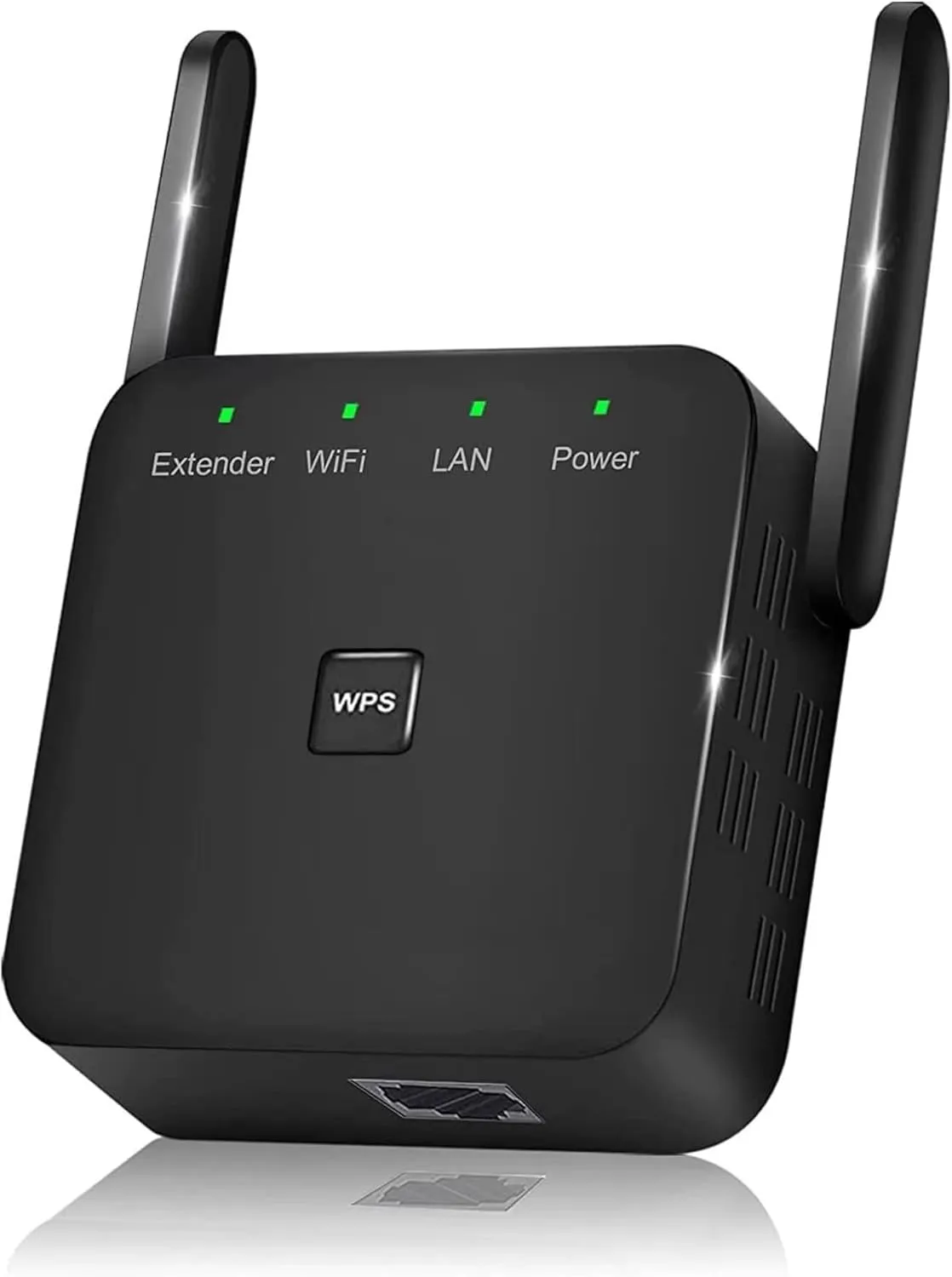 WiFi Extender/Repeater，Covers Up to 9860 Sq.ft and 60 Devices, Internet Booster - with Ethernet Port, Quick Setup, Home Wireless Signal Booster