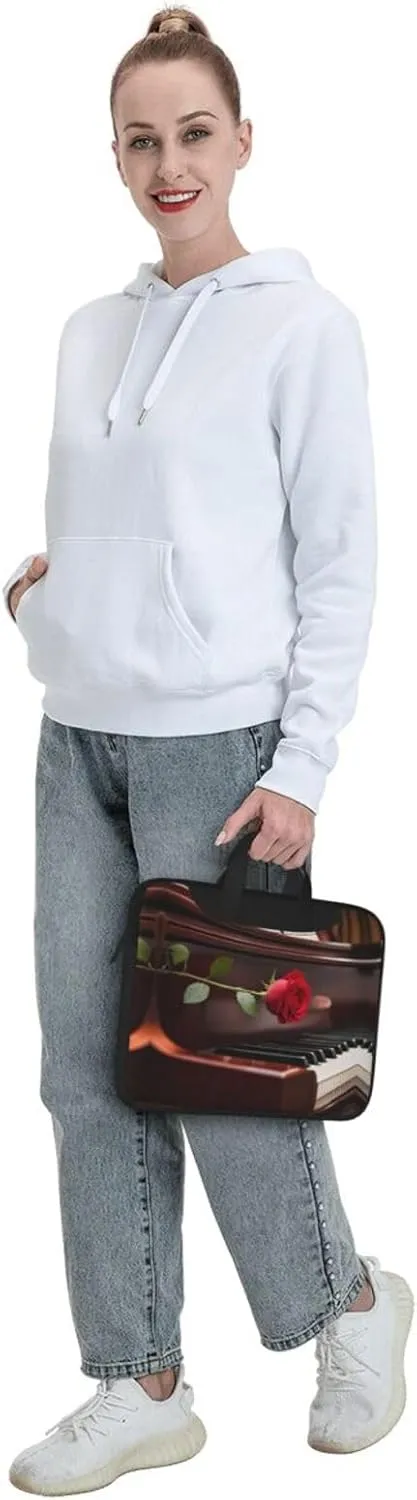 Wild White Daisy Flower Stylish And Lightweight Laptop Messenger Bag,Handbag,Briefcase,Perfect For Business Travel