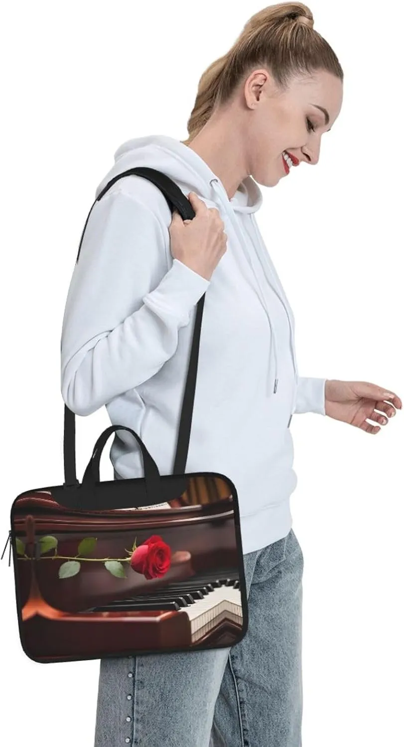 Wild White Daisy Flower Stylish And Lightweight Laptop Messenger Bag,Handbag,Briefcase,Perfect For Business Travel