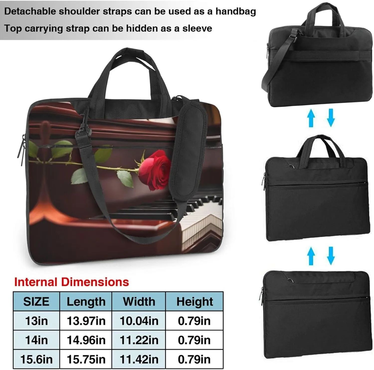 Wild White Daisy Flower Stylish And Lightweight Laptop Messenger Bag,Handbag,Briefcase,Perfect For Business Travel