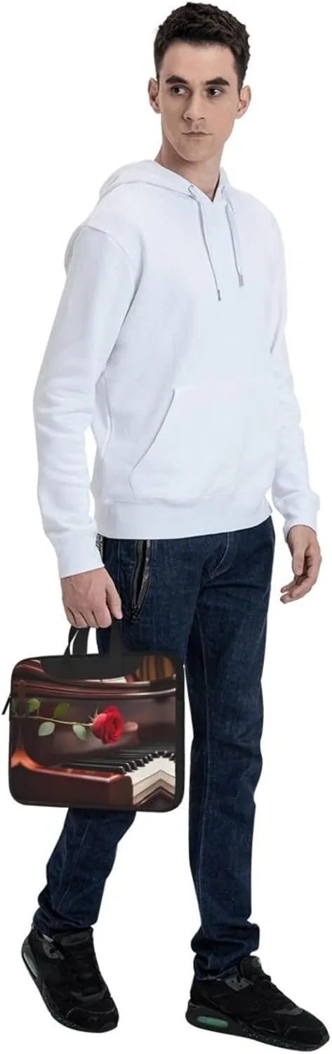 Wild White Daisy Flower Stylish And Lightweight Laptop Messenger Bag,Handbag,Briefcase,Perfect For Business Travel