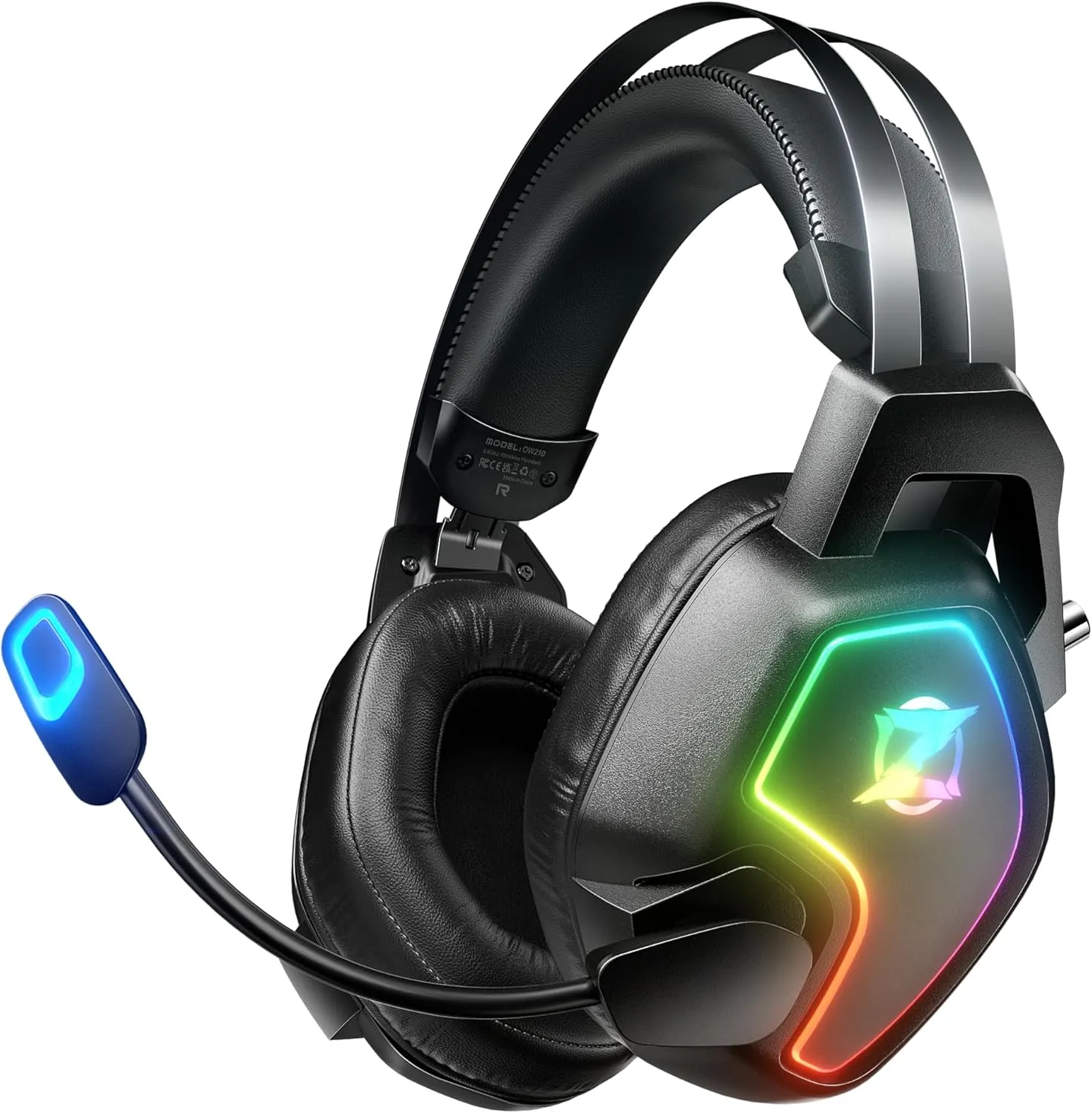 Wireless Gaming Headset for Ps5 Ps4 PC Laptop, 7.1 Surround Sound, ENC Mic, 2.4GHz USB Wireless - Type-c Wireless-Bluetooth- 3.5mm Jack Wired 4-in-1 Gaming Headphones