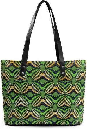 Women's Leather Tote Bag Fashion Handbag for Work Travel Shopping Daily Use Large Capacity Shoulder Purse