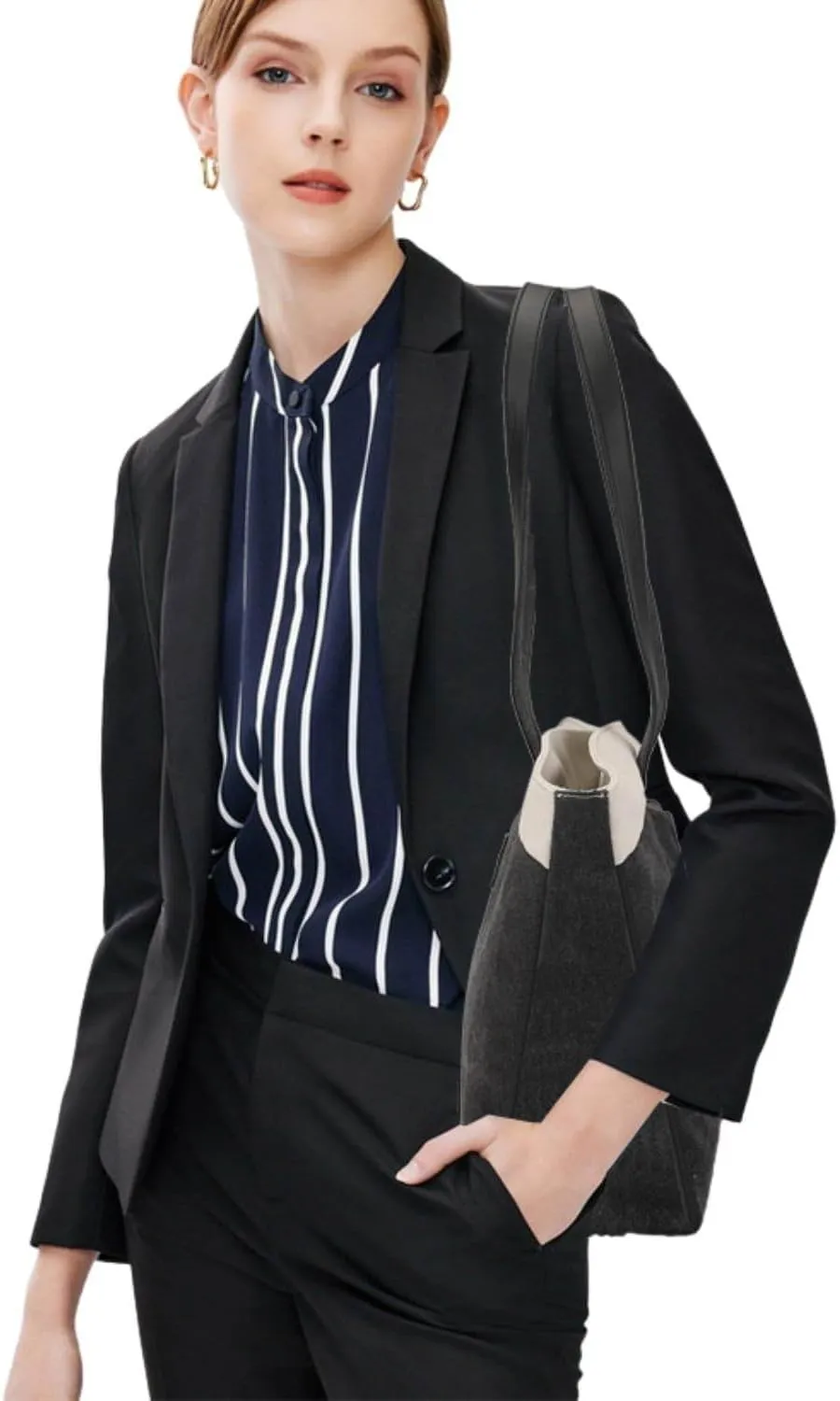 Wxnow Women Laptop Tote Bag Canvas Handbag Purse Shoulder Bag