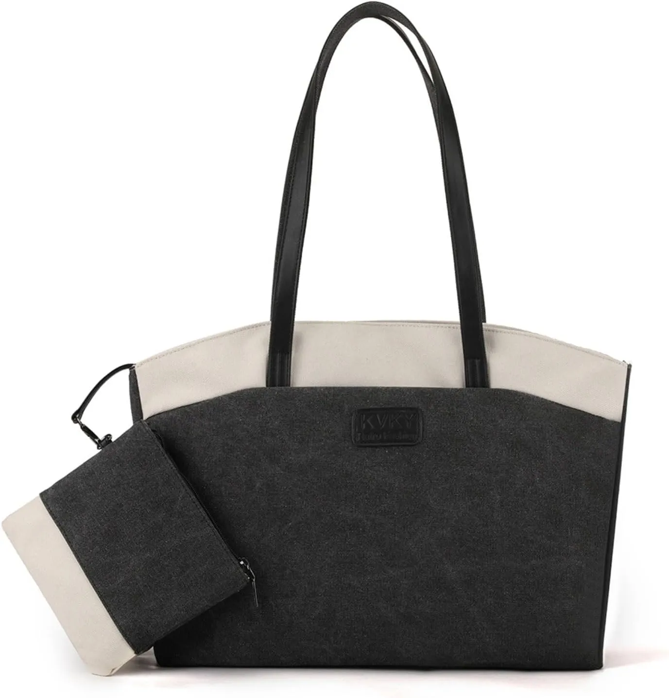 Wxnow Women Laptop Tote Bag Canvas Handbag Purse Shoulder Bag