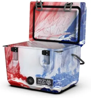 Wyld Gear 25qt Freedom Series Roto-Molded Cooler - Ice Chest - Heavy-Duty, High-Performance Ice Retention, Portable for Outdoor Adventures, Tailgating, and Camping