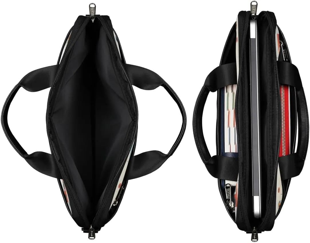 Yellow White Sea Laptop Bag for Men Women 13-15 Inch Case Bags Sleeve Shoulder with Anti Slip Removable The Pad Straps