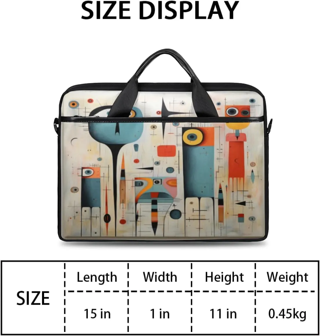 Yellow White Sea Laptop Bag for Men Women 13-15 Inch Case Bags Sleeve Shoulder with Anti Slip Removable The Pad Straps