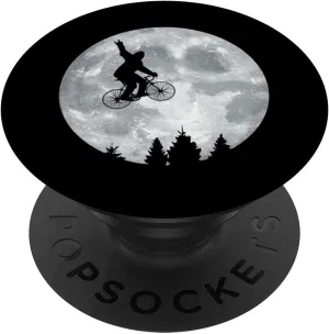 YETI Riding Moon Bike Halloween Lunar Cycling Bigfoot PopSockets Swappable PopGrip