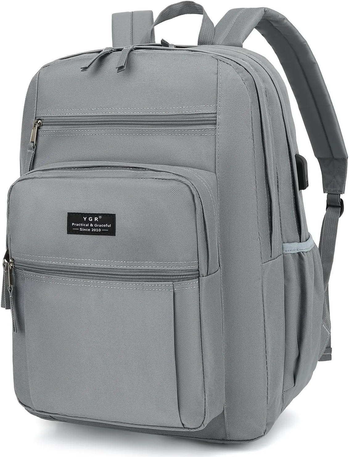 YGR Travel Laptop Backpack, Anti Theft Casual Rucksack Slim Business Laptop Backpack, Water resistant College Computer Bag Gift for Women, Men, College, Outdoor Sports, Work