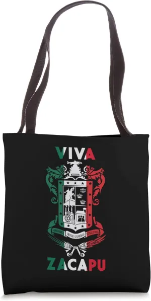 Zacapu Michoacan Mexico Escudo Y Lema Arte Emblem Merch Tote Bag