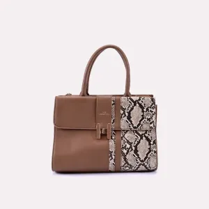 Zephyr Brown Casual Hand Bags 0331033