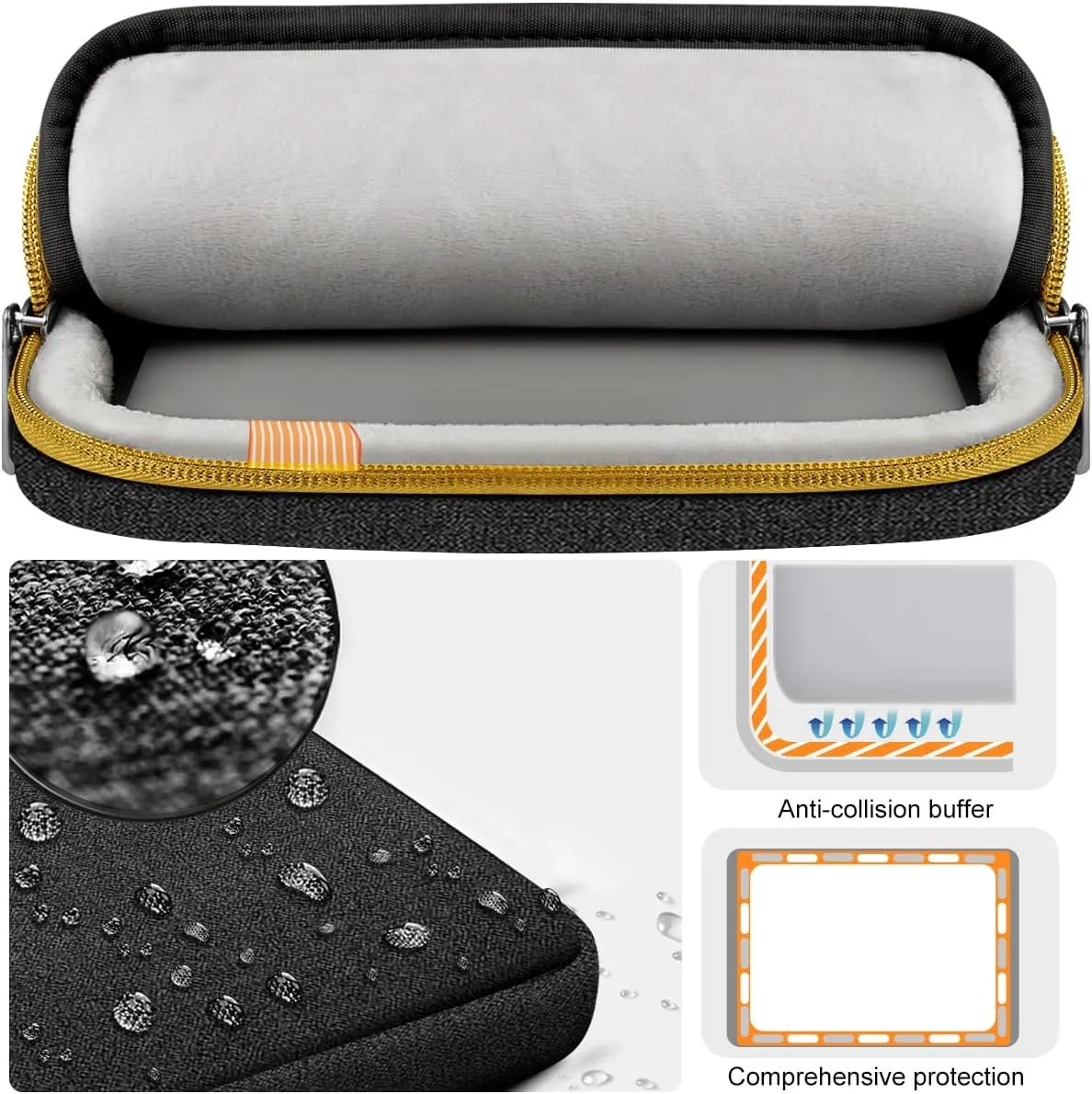 ZINZ Laptop Case 15 15.6 16 inches Sleeve Slim Briefcase Spill-Resistant Handbag for Most Popular 15" 15.6" 16" Notebooks，B01YL02